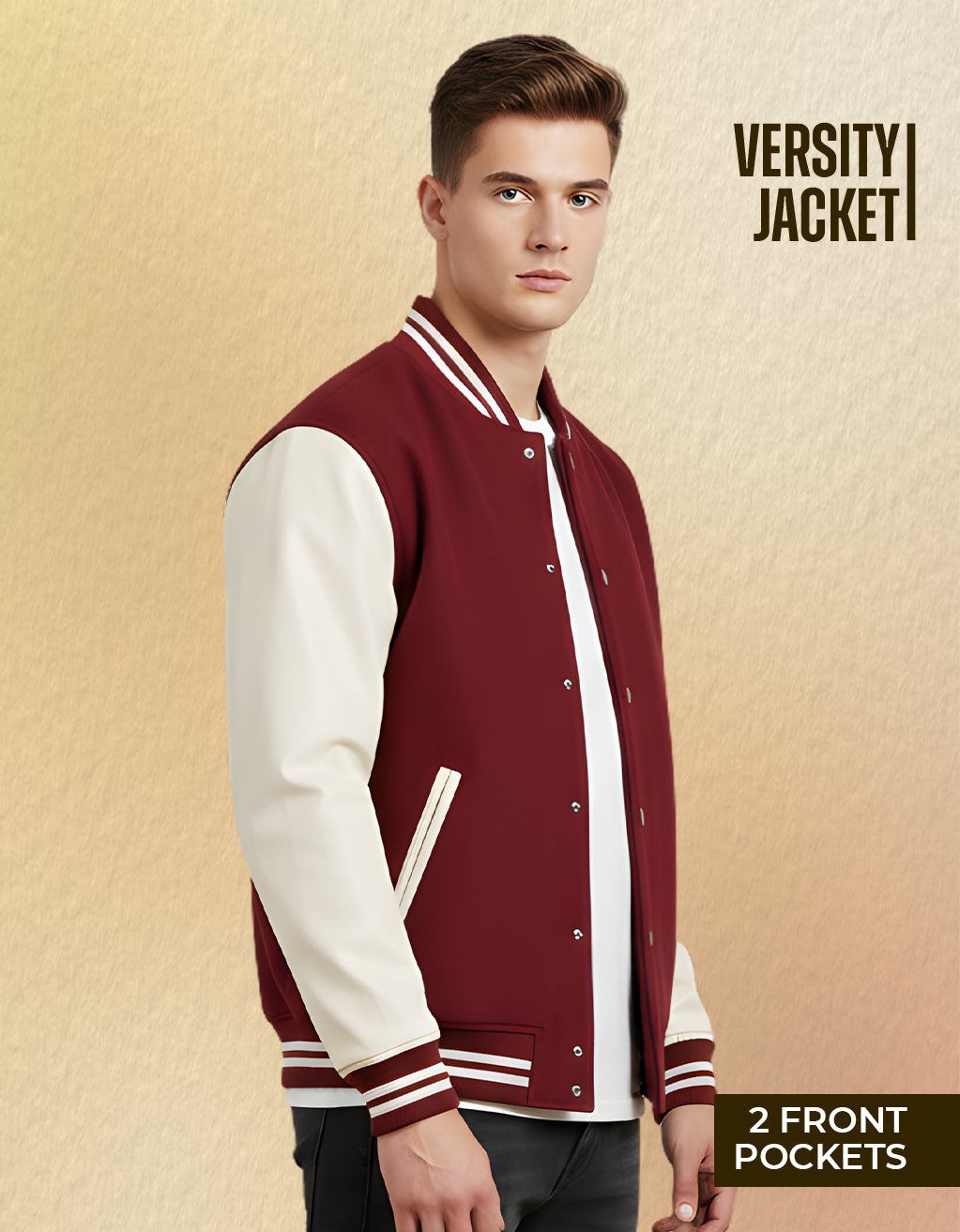 Men's Varsity Jacket (Red)