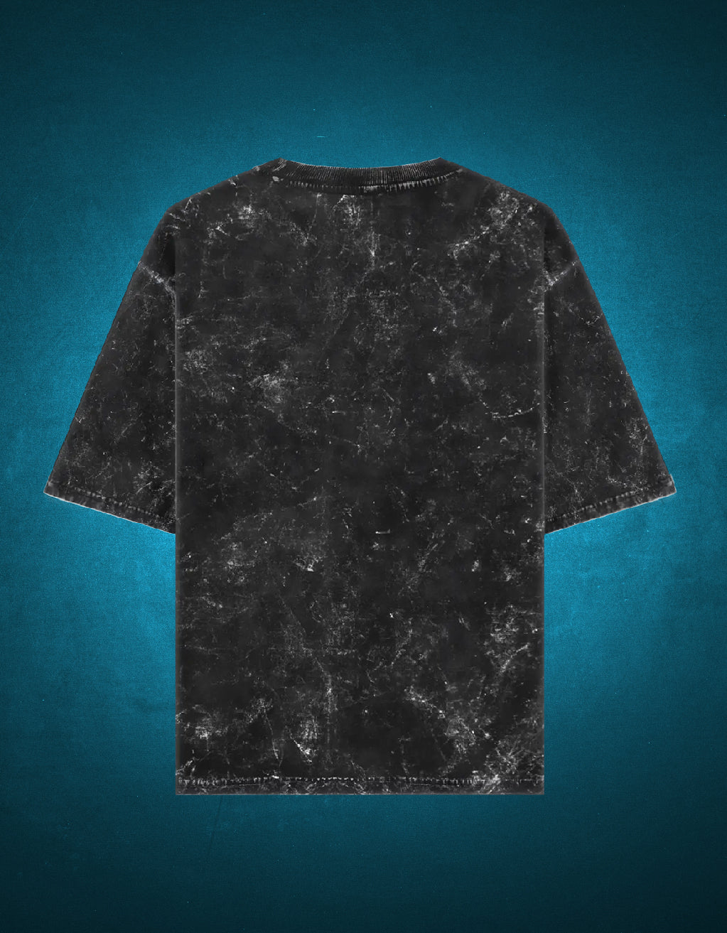 Men's Acid Washed Oversized Tee (Black)