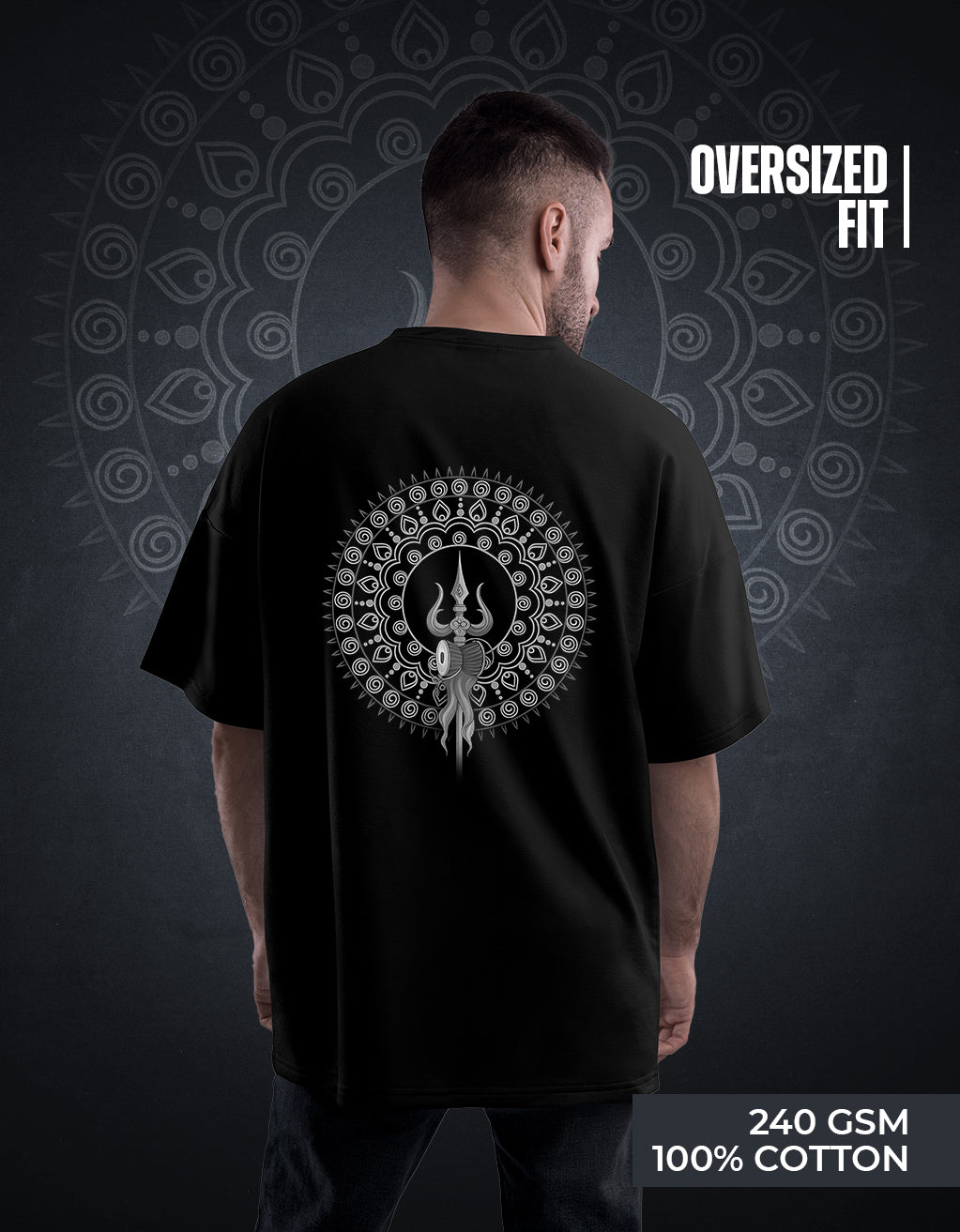 Mandala Mahadev Oversized Unisex T-shirt