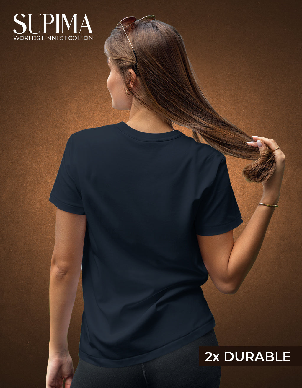 Women's Supima T-Shirt (Navy Blue)