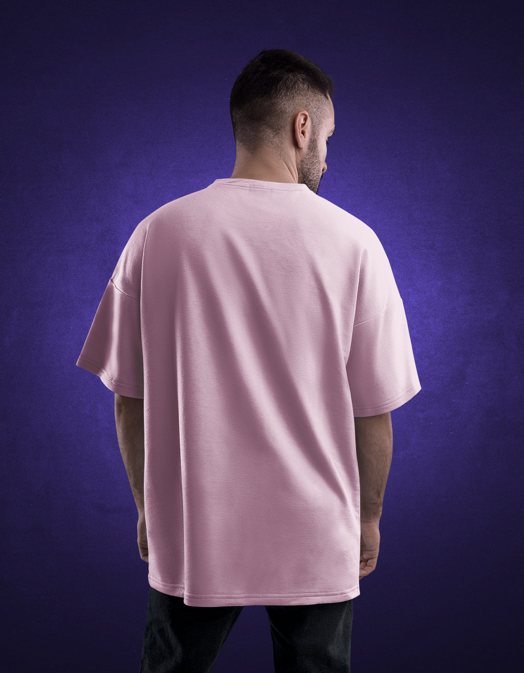 Men's Oversized T-Shirt (Light Baby Pink)