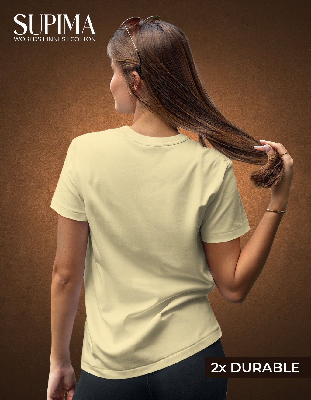 Women's Supima T-Shirt (Beige)