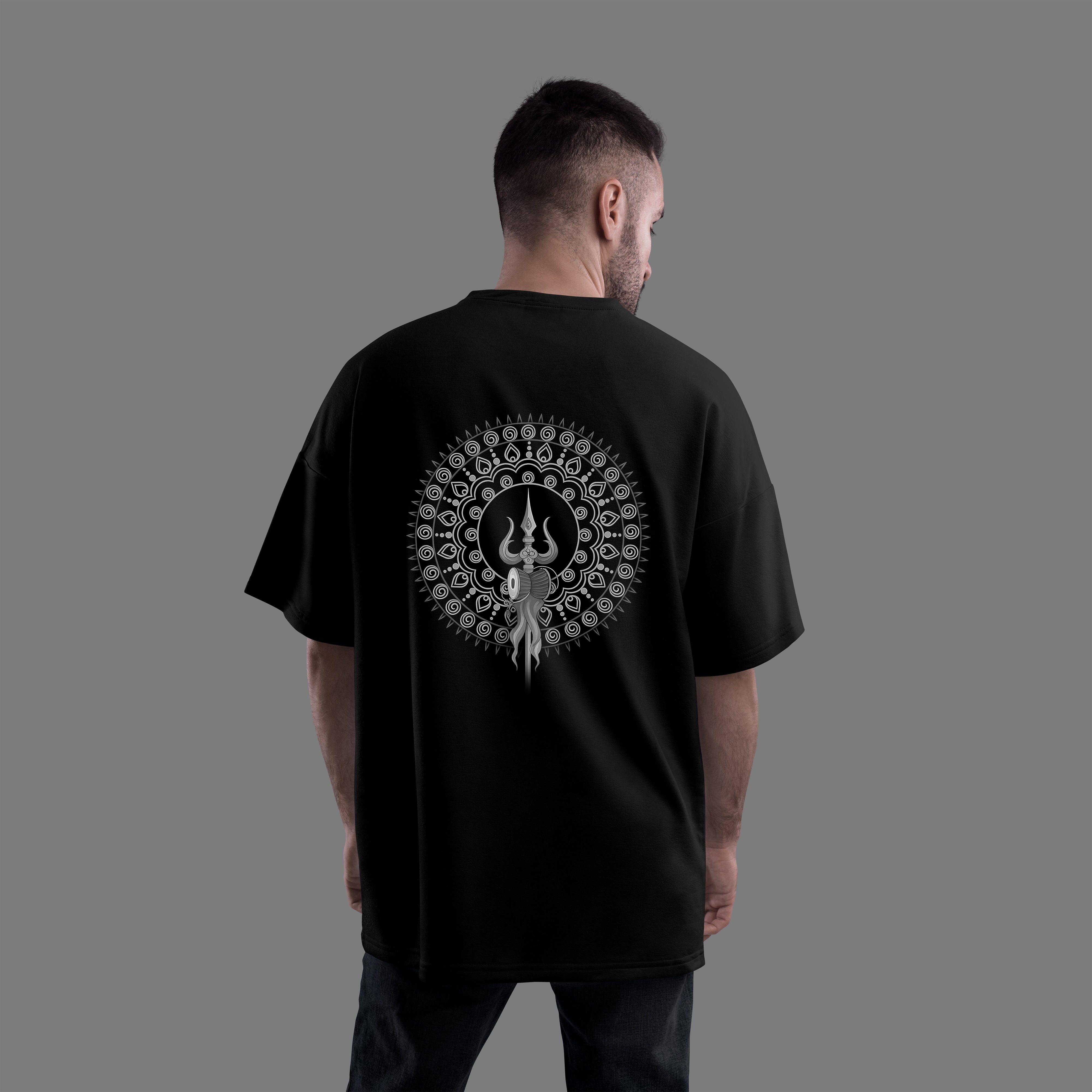 Mandala Mahadev Oversized Unisex T-shirt