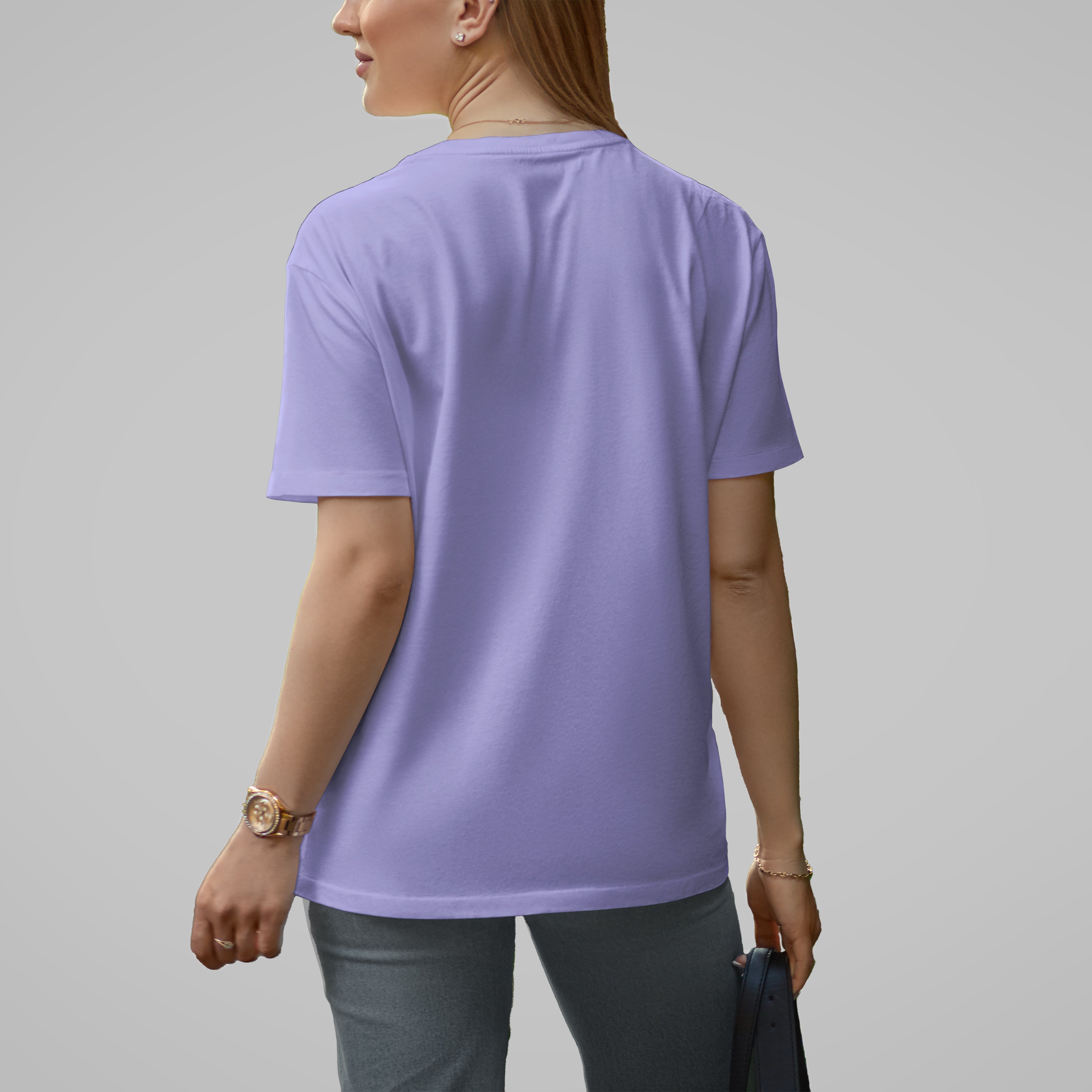 Astryx Women's Oversized T-shirt (Baby Blue)