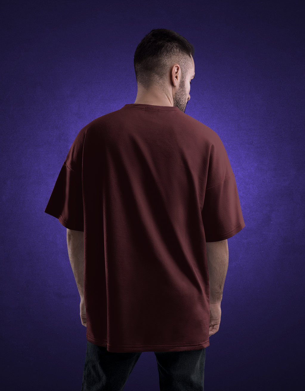Men's Oversized T-Shirt (Maroon)