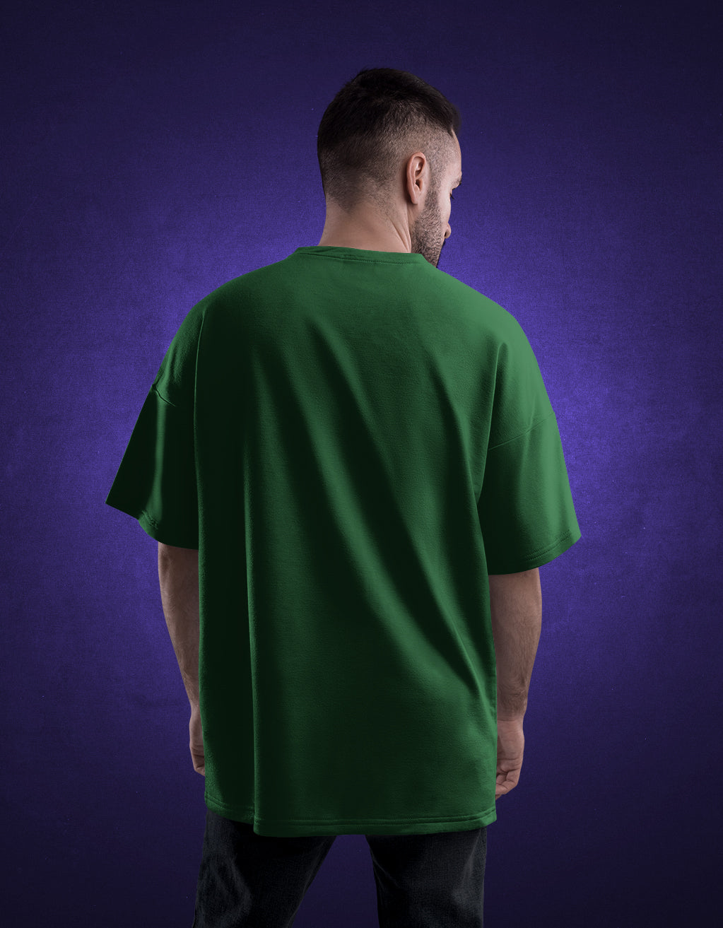 Men's Oversized T-Shirt (Bottle Green)