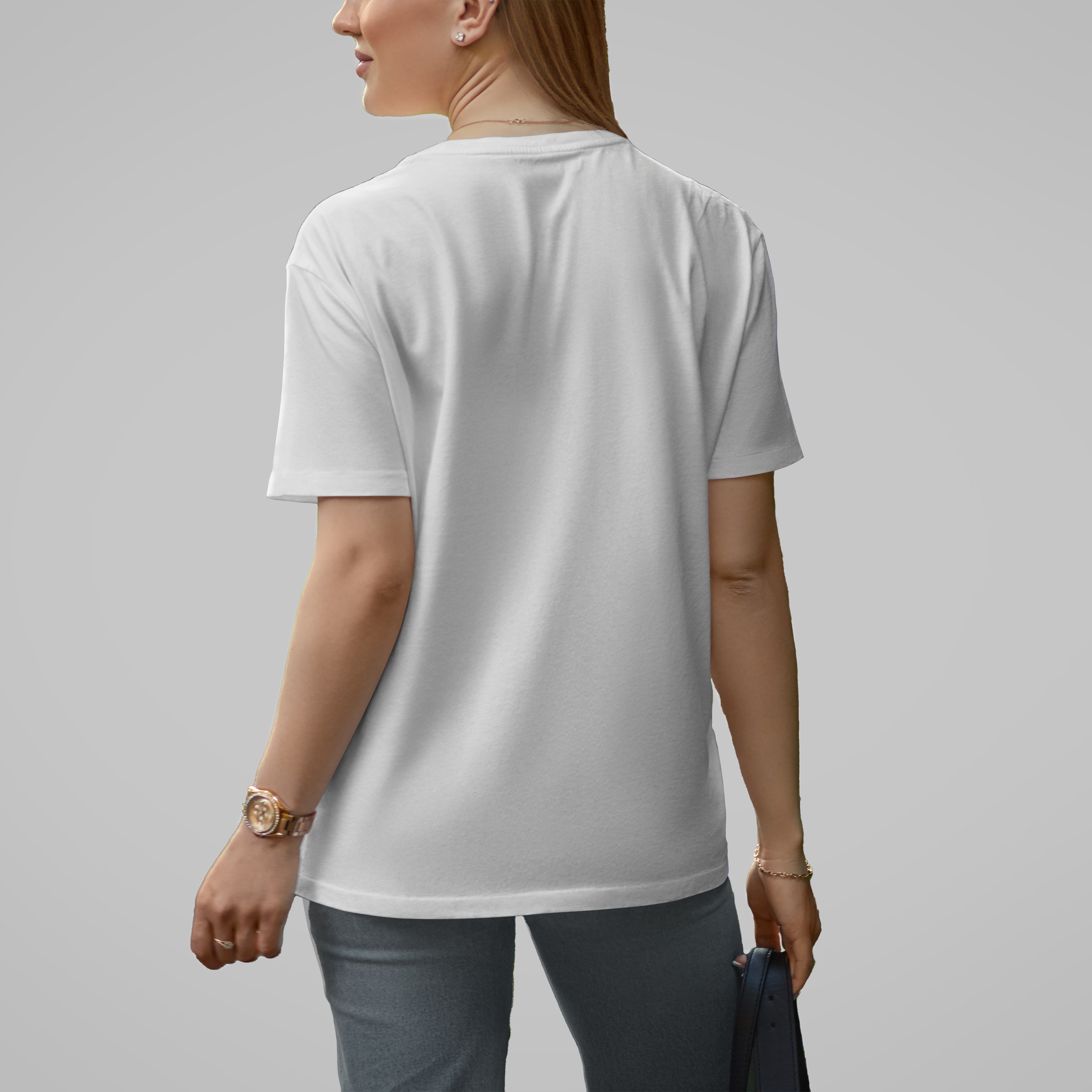Women’s Oversized Pawsitive T-shirt (White)