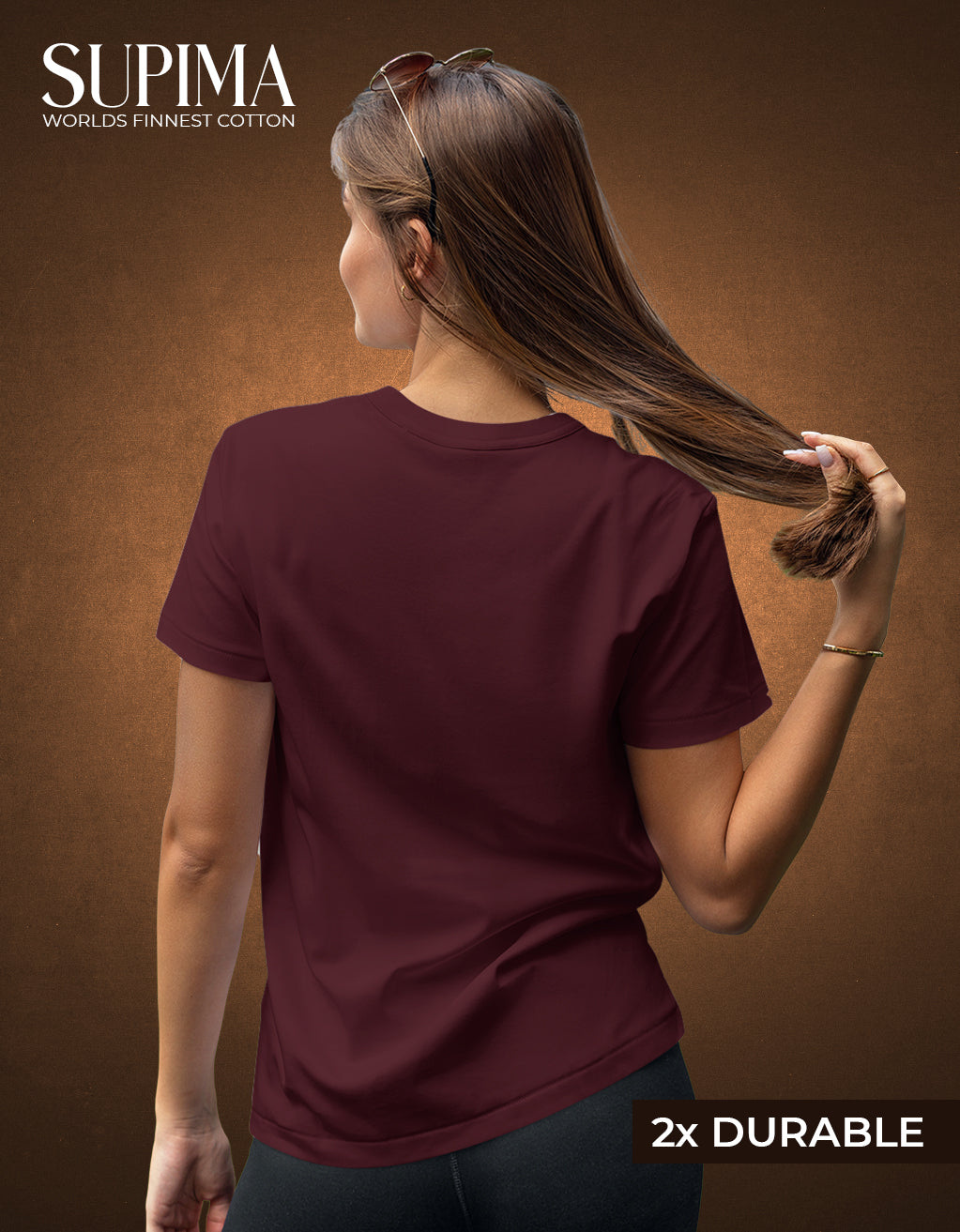 Women's Supima T-Shirt (Maroon)