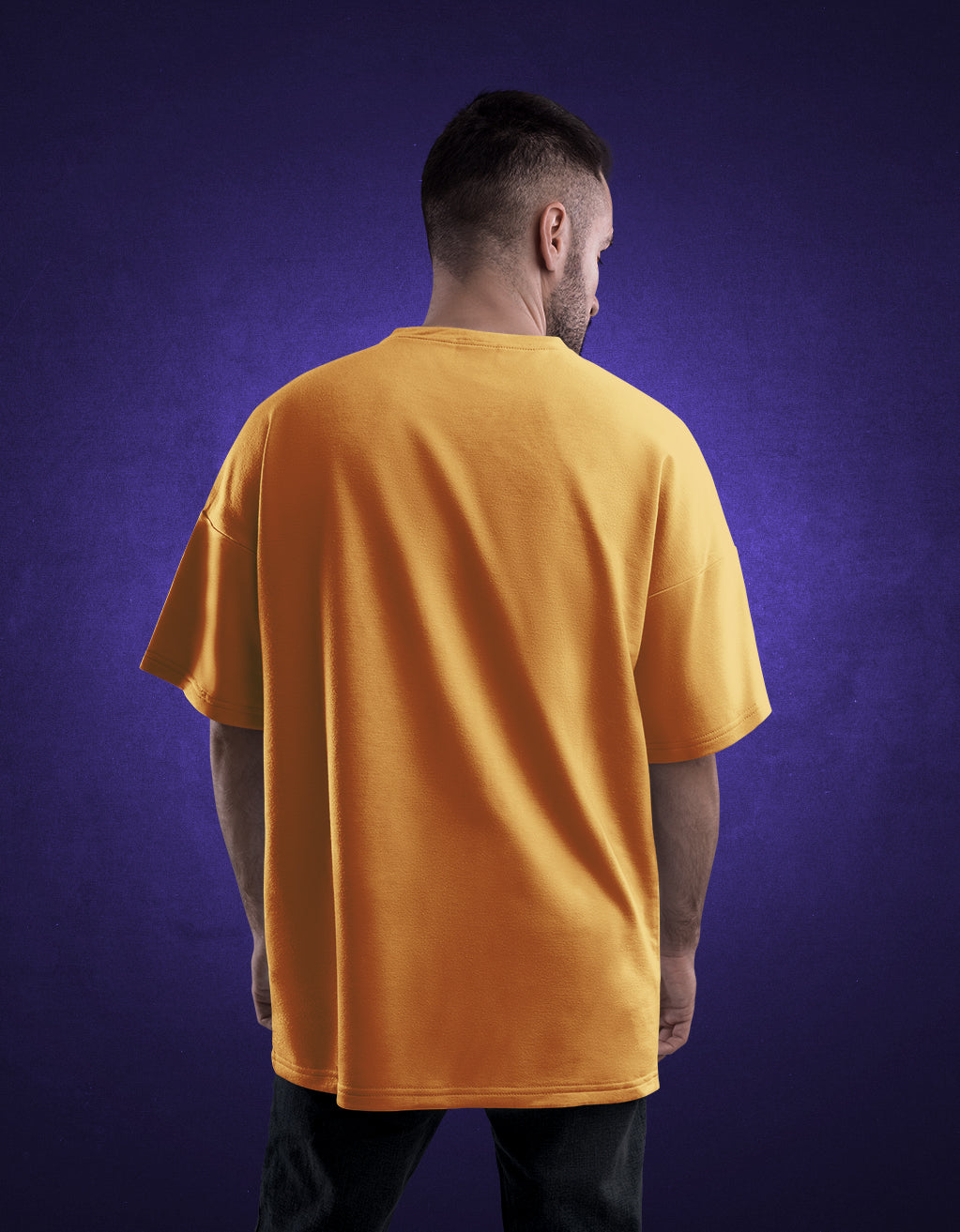 Men's Oversized T-Shirt (Golden Yellow)