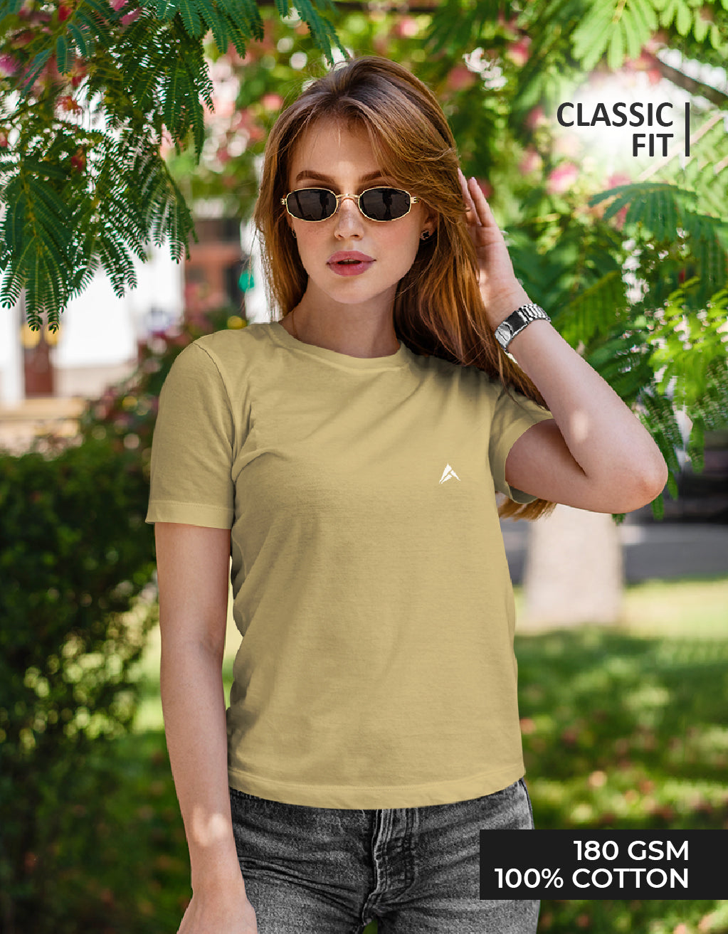 Women's Classic T-Shirt (Beige)