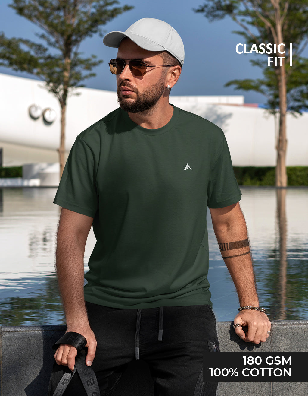 Men's Classic T-Shirt (Bottle Green)
