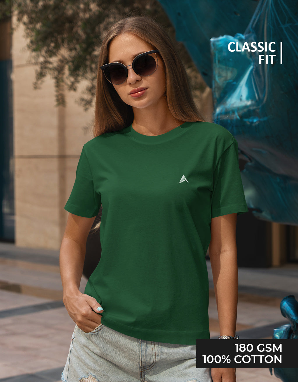 Women's Classic T-Shirt (Bottle Green)
