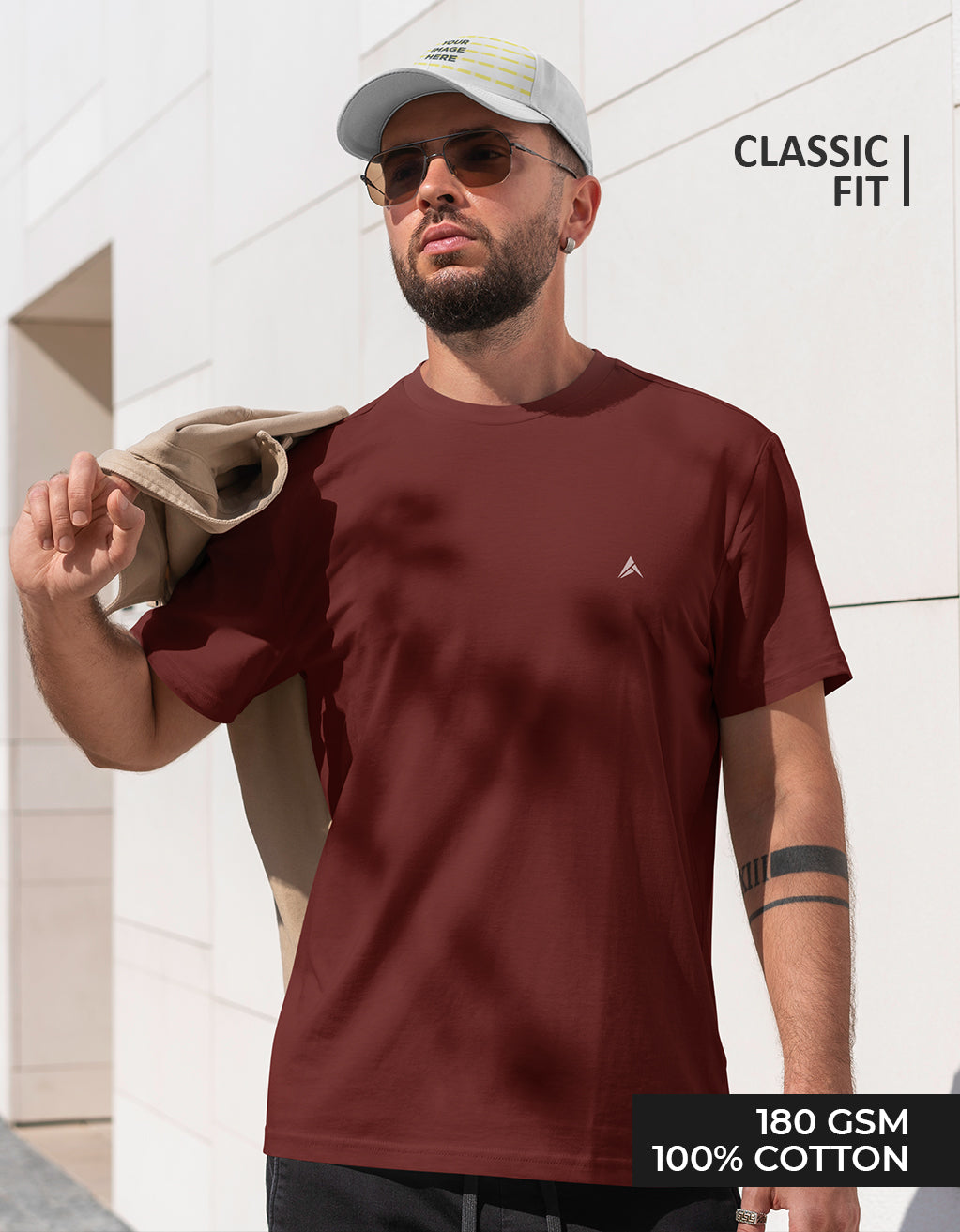 Men's Classic T-Shirt (Brick Red)