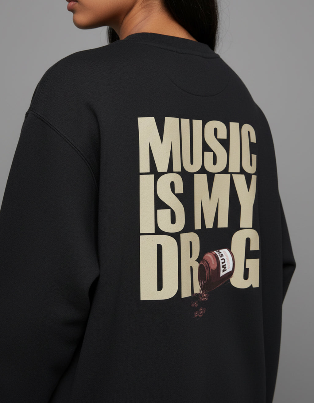 Women's Oversized Sweatshirt (Music)