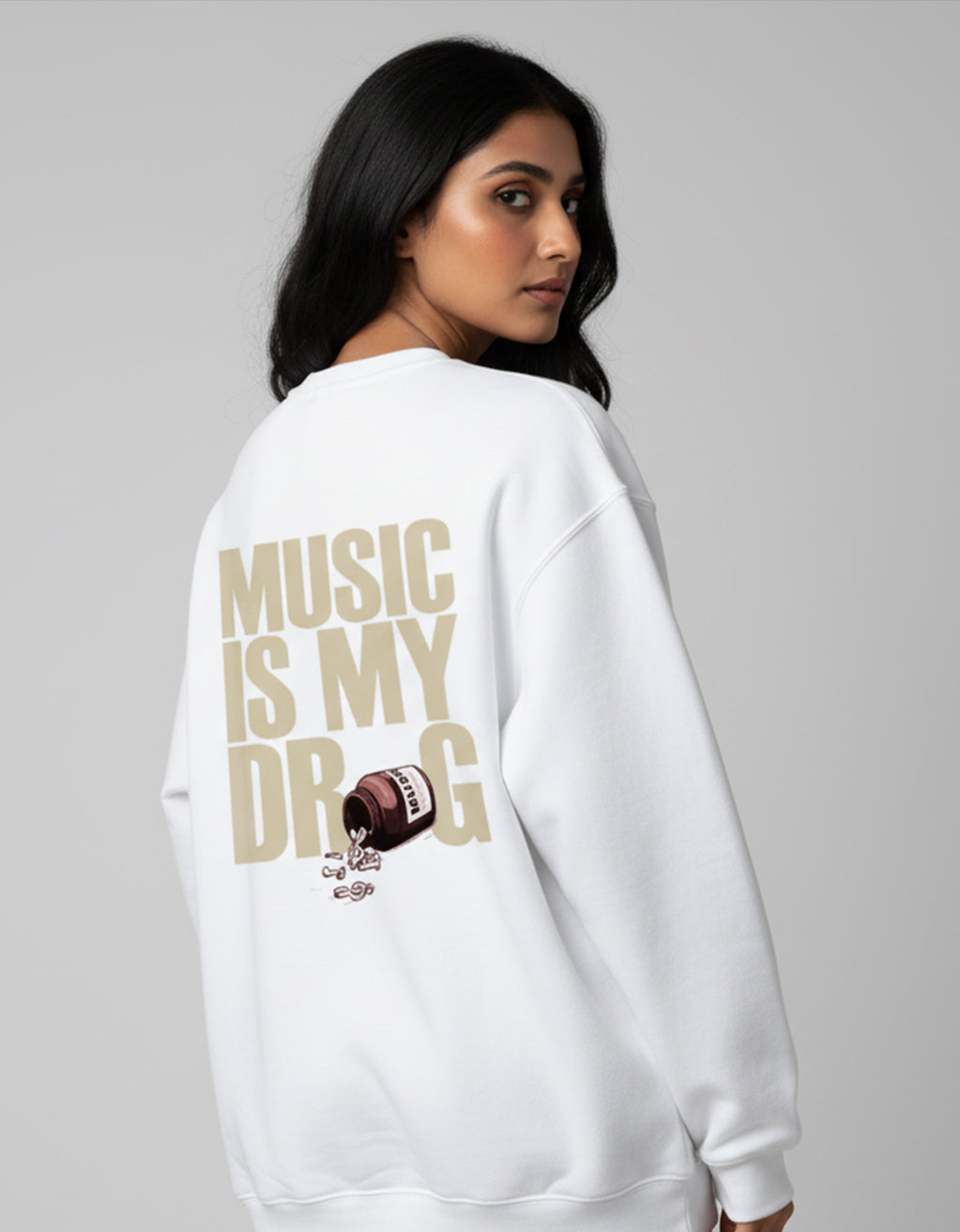 Women's Oversized Sweatshirt (Music)