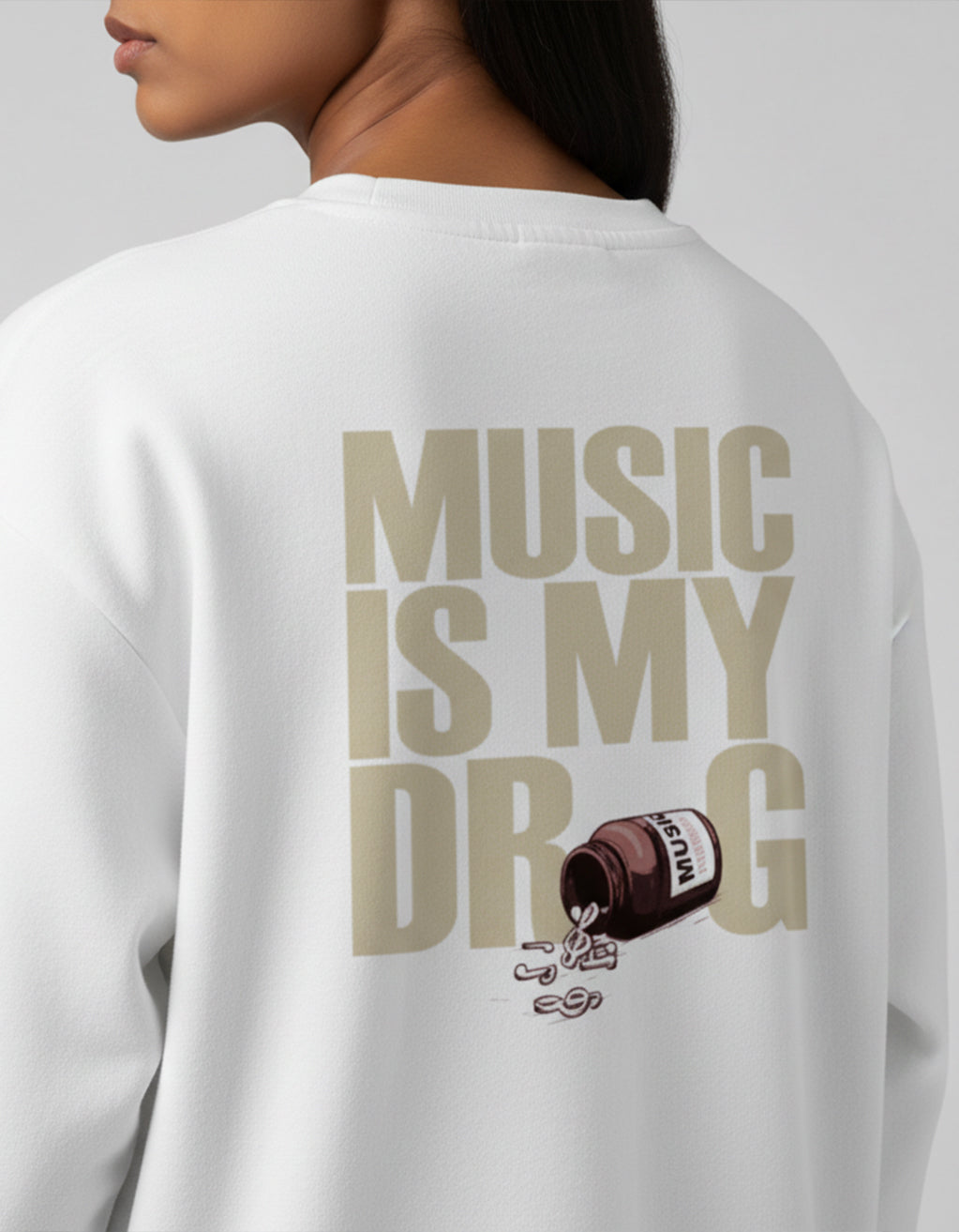 Women's Oversized Sweatshirt (Music)