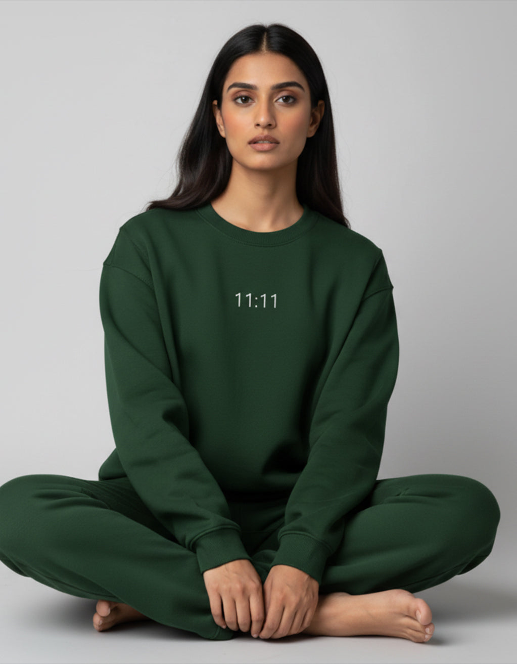 Women's Oversized Sweatshirt (11:11) - 6 Colours - Embroidery