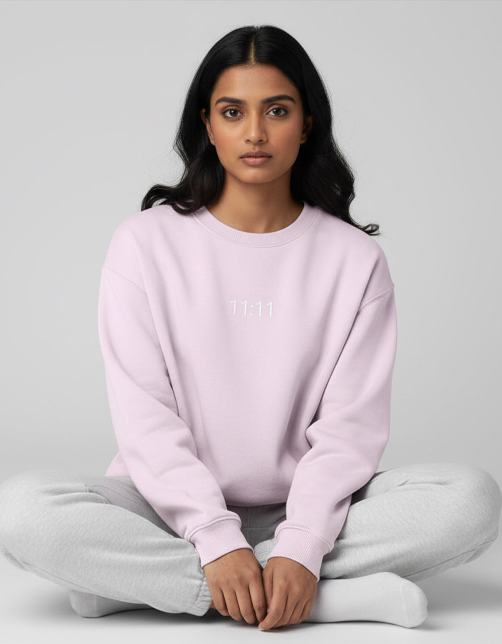 Women's Oversized Sweatshirt (11:11) - 6 Colours - Embroidery