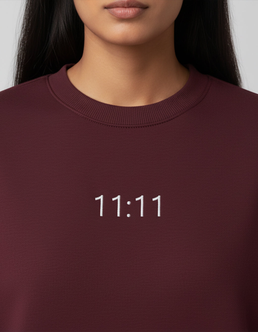 Women's Oversized Sweatshirt (11:11) - 6 Colours - Embroidery