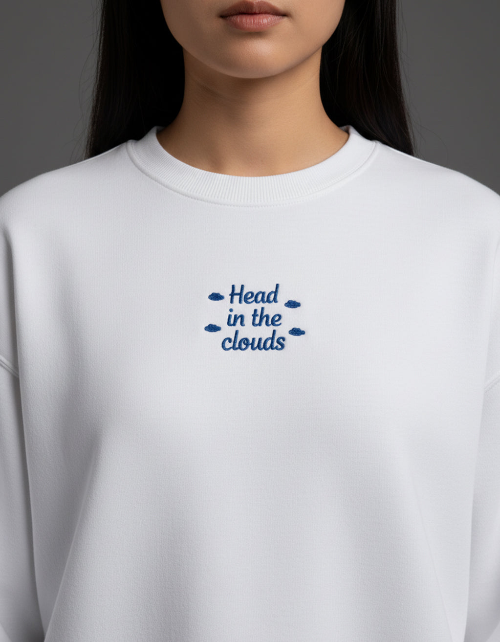 Women's Oversized Sweatshirt (Clouds)