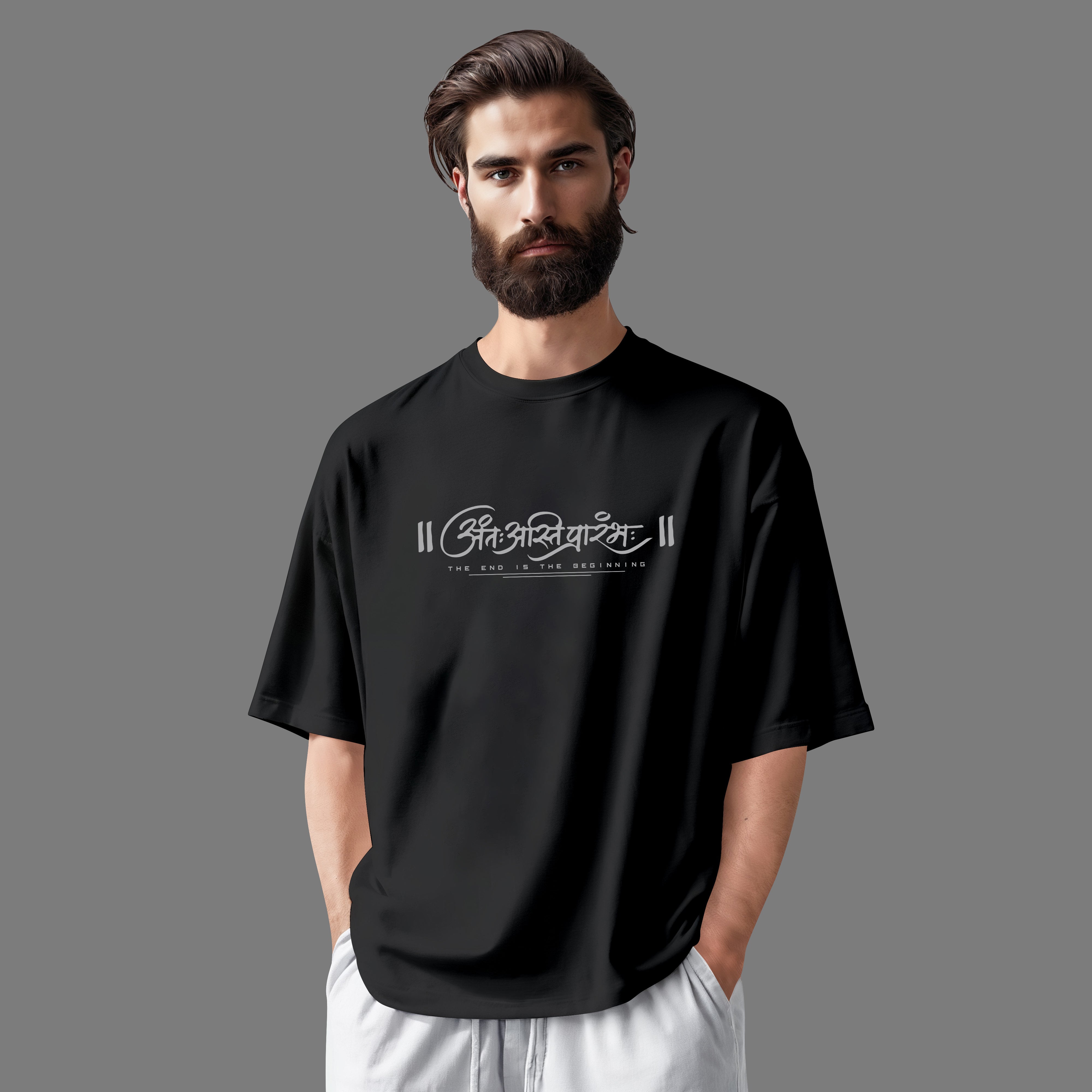 Antya Aarambh Oversized Unisex T-shirt