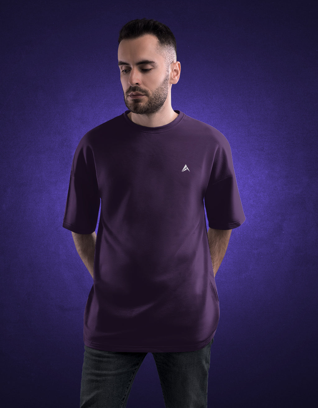 Men's Oversized T-Shirt (Purple)