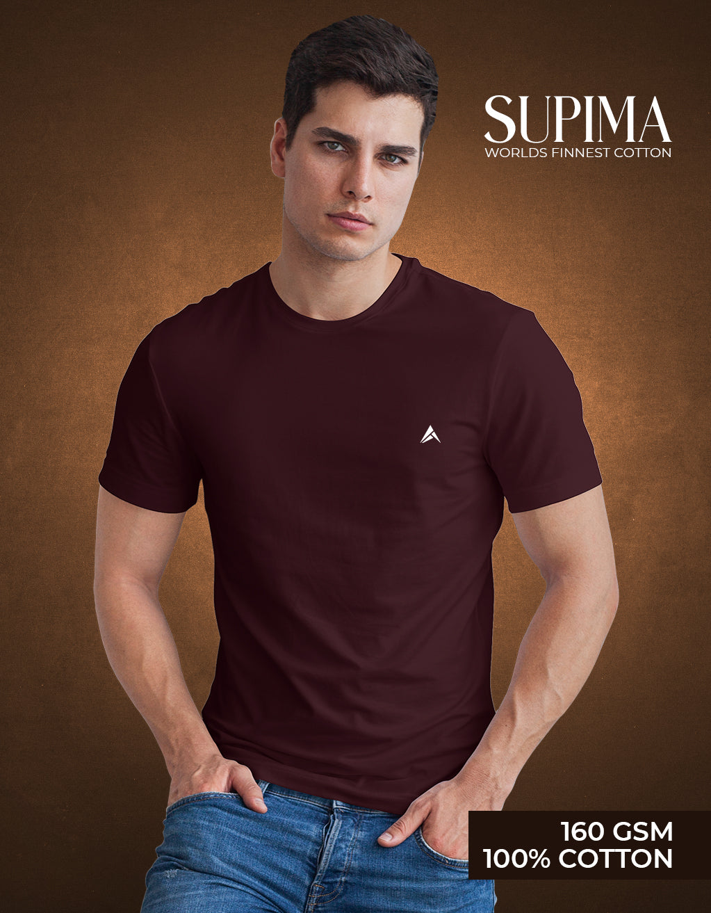 Men's Supima T-Shirt (Maroon)