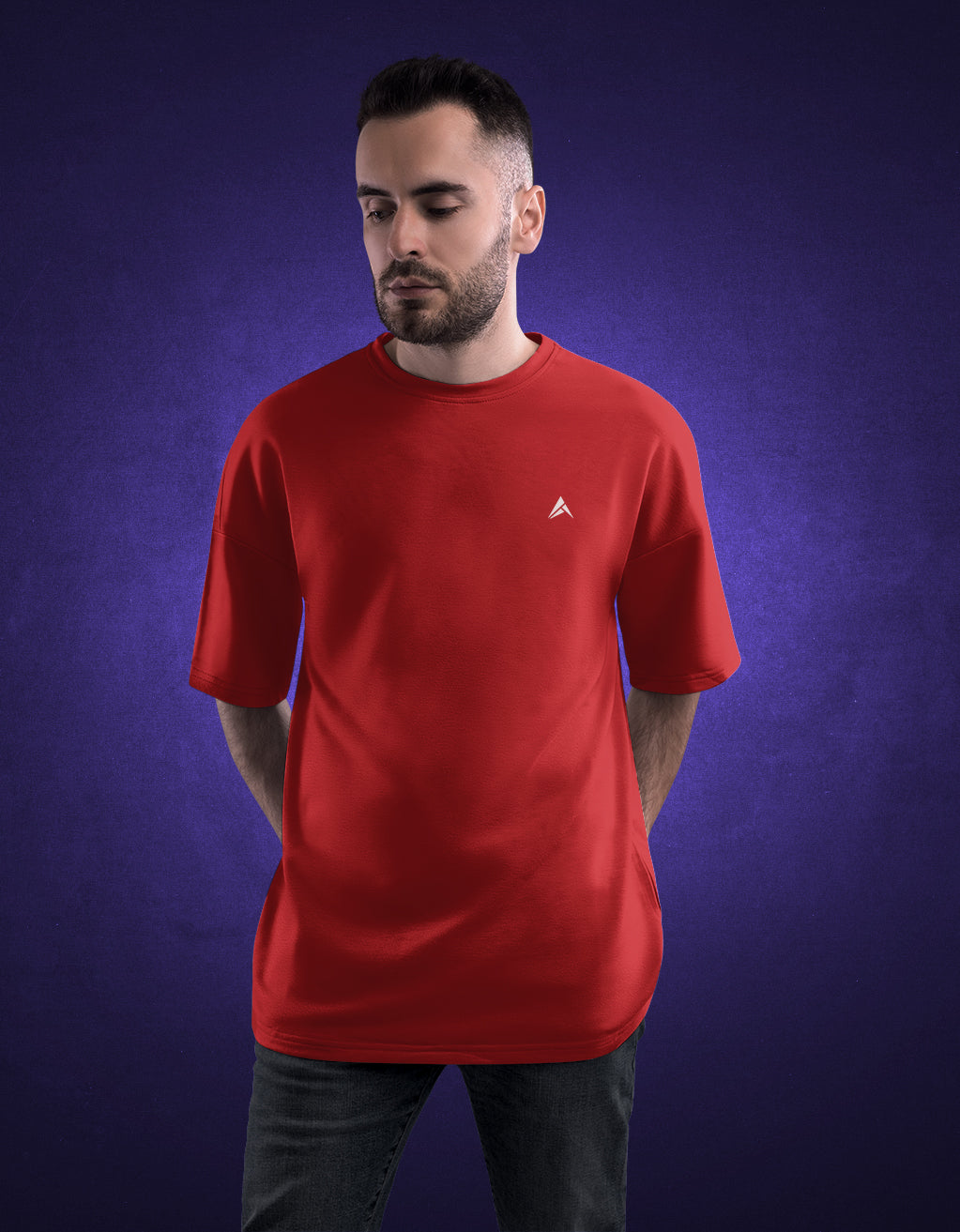 Men's Oversized T-Shirt (Red)
