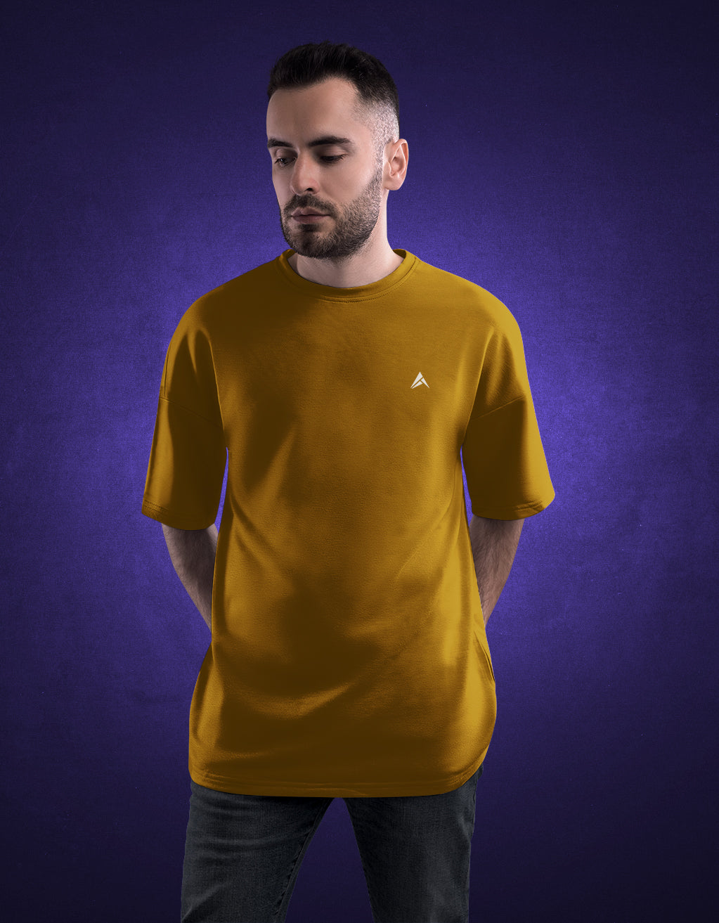 Men's Oversized T-Shirt (Mustard Yellow)