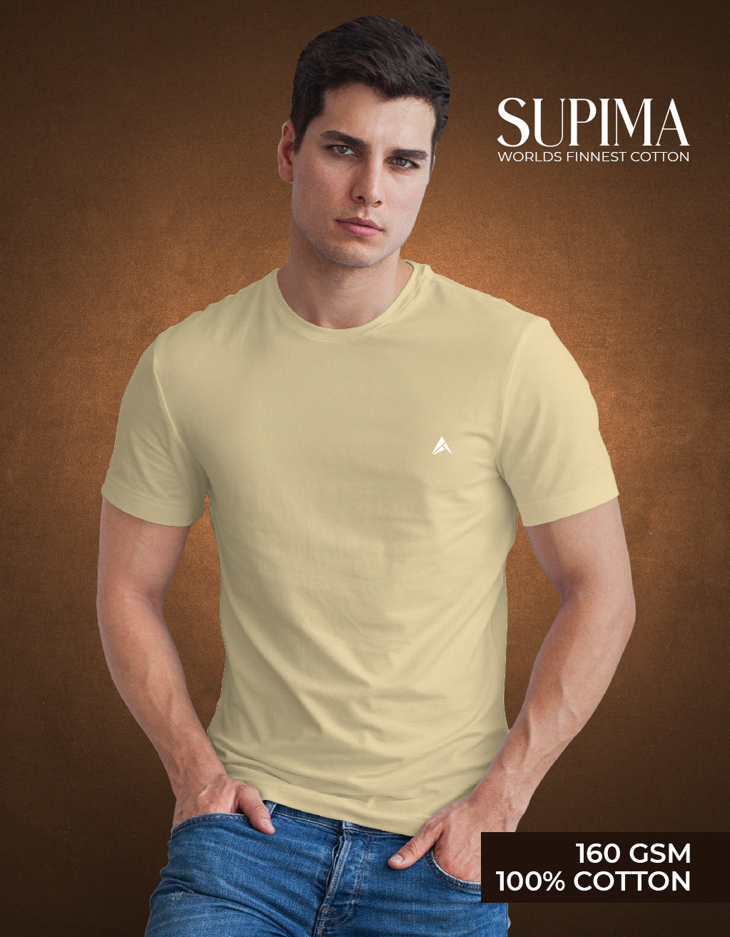 Men's Supima T-Shirt (Beige)