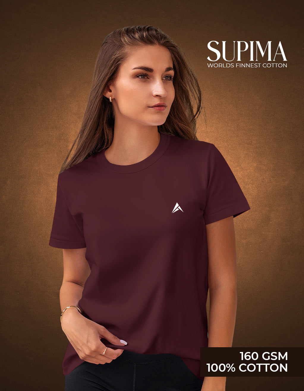 Women's Supima T-Shirt (Maroon)