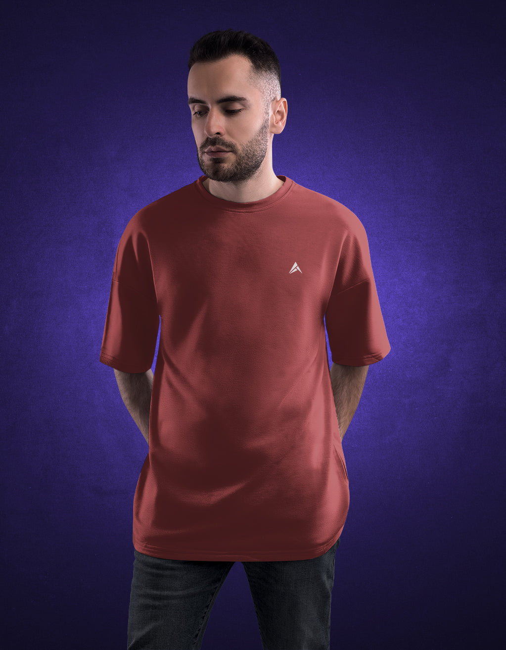 Men's Oversized T-Shirt (Coral)