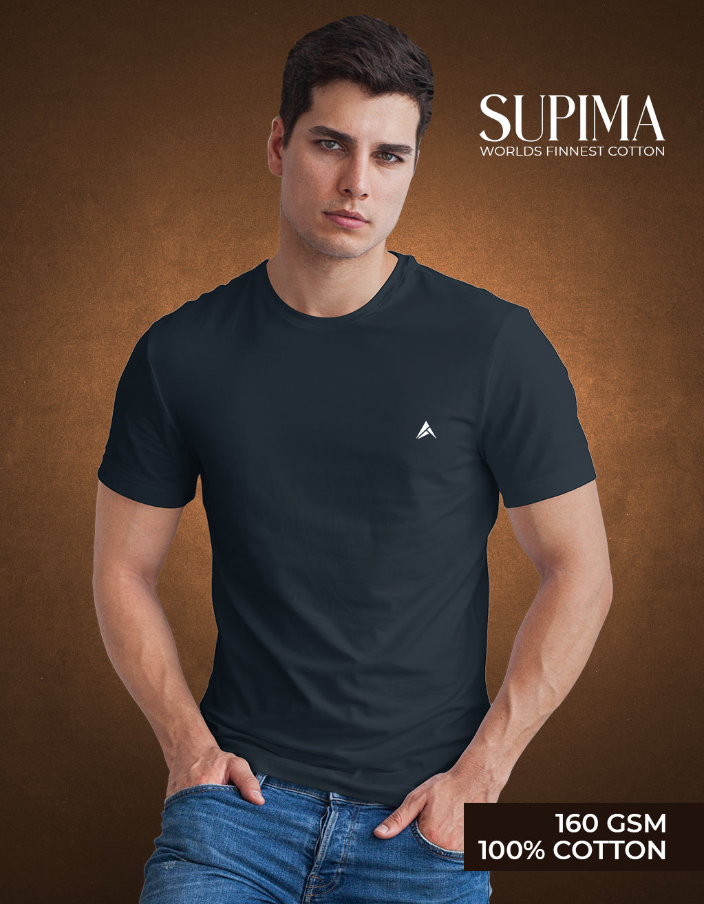 Men's Supima T-Shirt (Navy Blue)