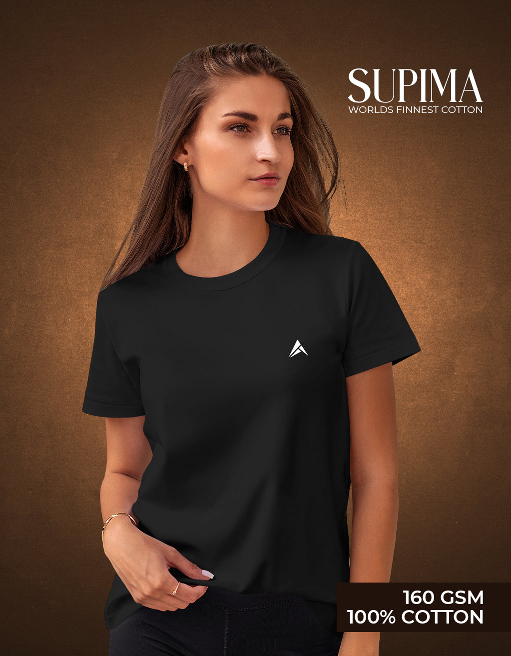 Women's Supima T-Shirt (Black)