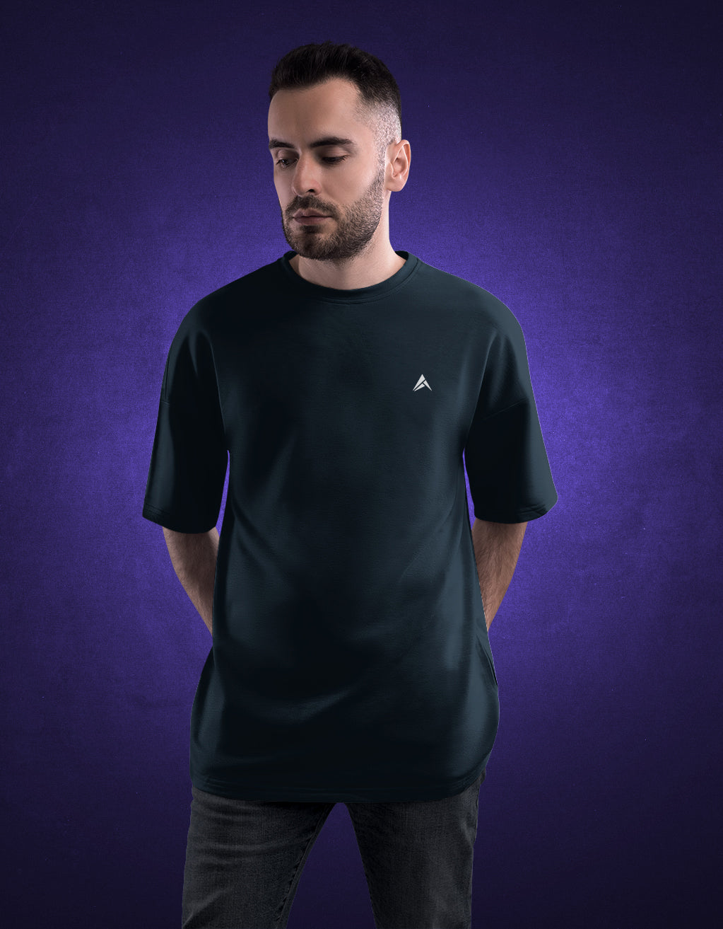 Men's Oversized T-Shirt (Navy Blue)