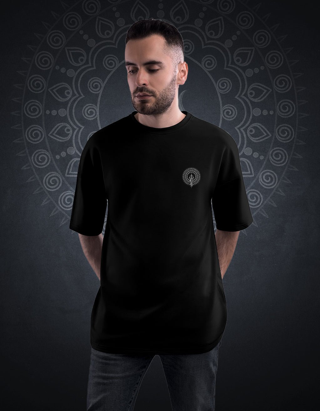 Mandala Mahadev Oversized Unisex T-shirt