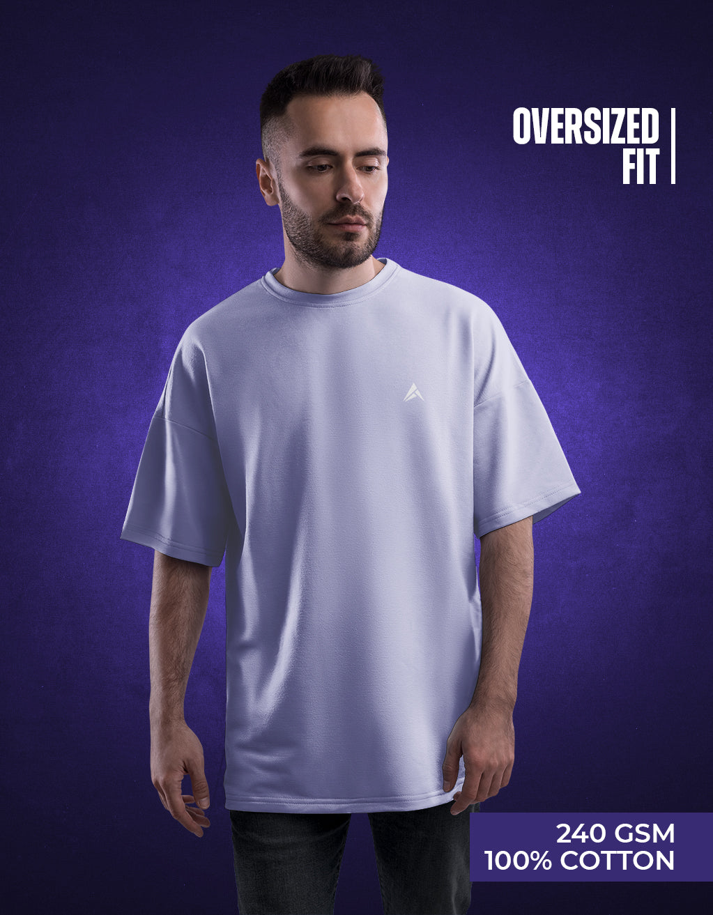 Men's Oversized T-Shirt (Lavender)