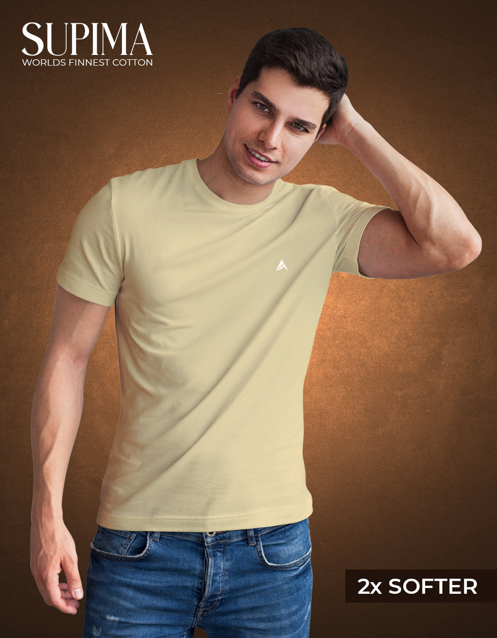 Men's Supima T-Shirt (Beige)