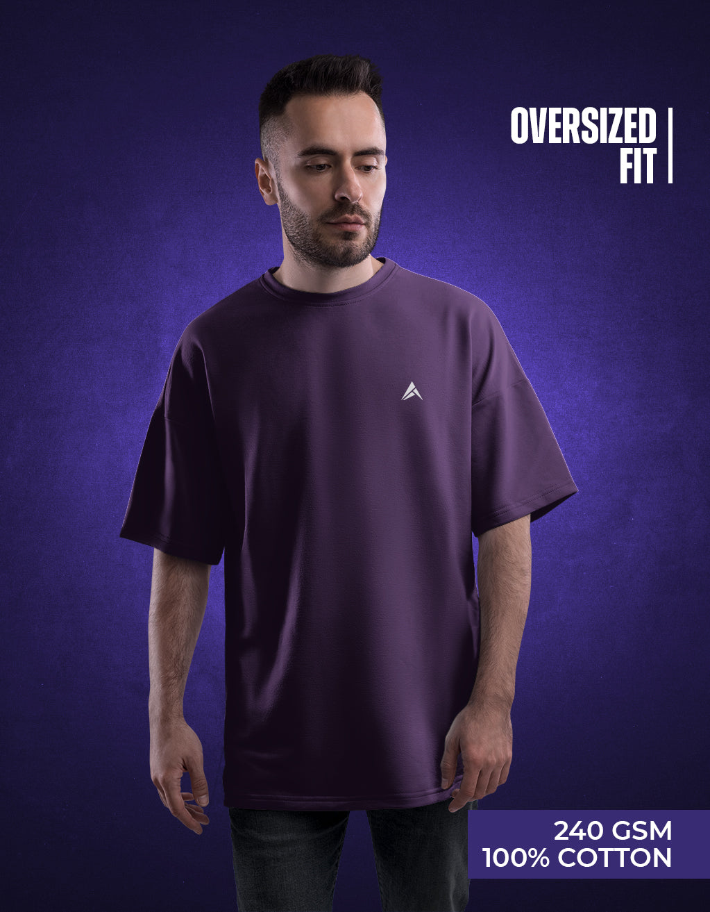 Men's Oversized T-Shirt (Purple)