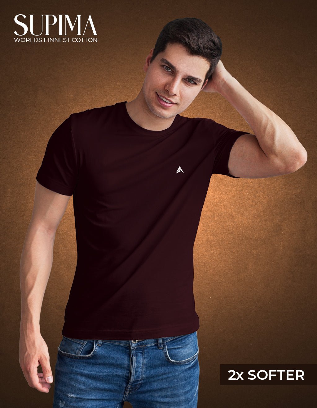 Men's Supima T-Shirt (Maroon)