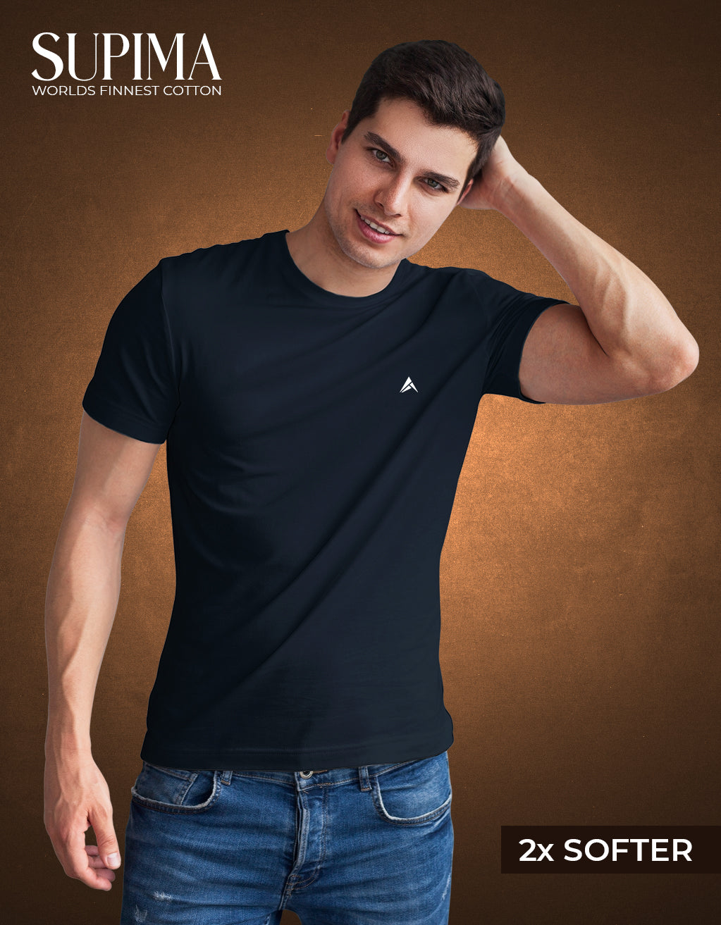 Men's Supima T-Shirt (Navy Blue)