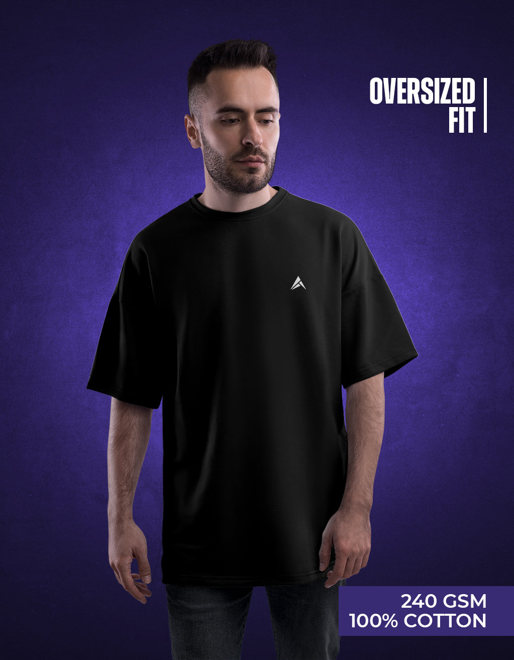Men's Oversized T-Shirt (Black)