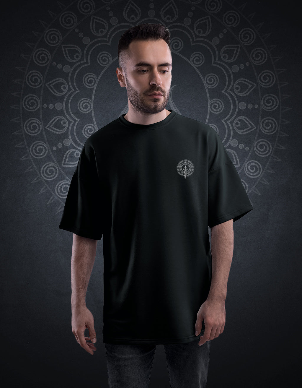Mandala Mahadev Oversized Unisex T-shirt