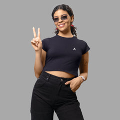 Astryx Women’s Crop Top (Navy)
