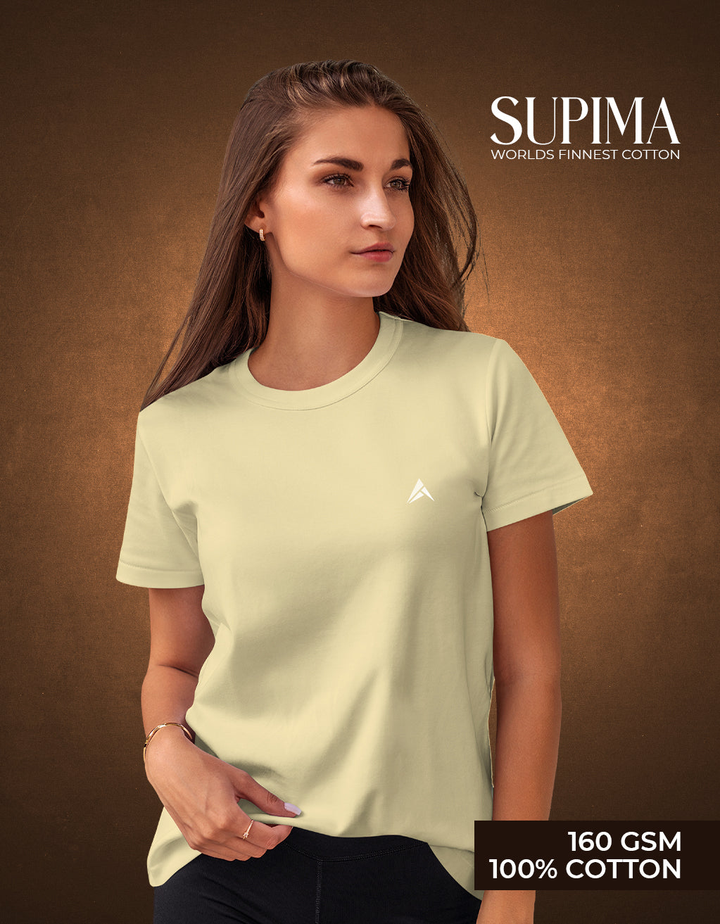 Women's Supima T-Shirt (Beige)