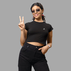 Astryx Women’s Crop Top (Black)