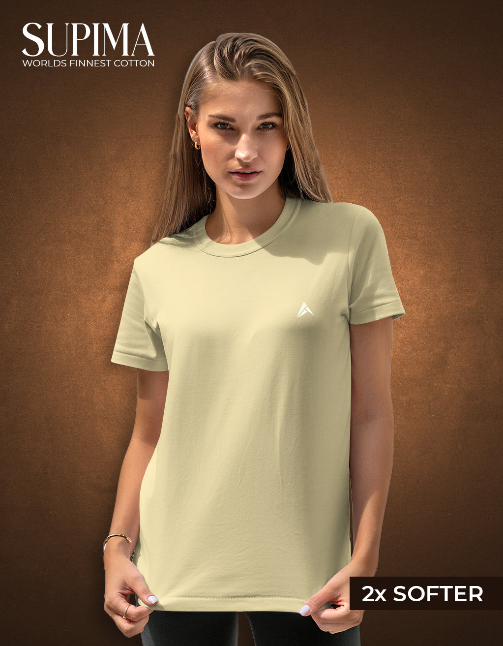 Women's Supima T-Shirt (Beige)
