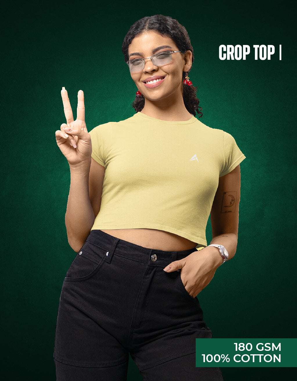 Women’s Crop Top (Beige)