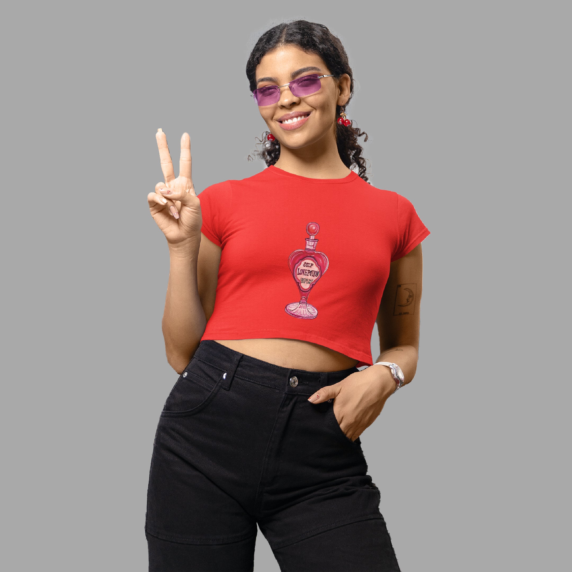 Astryx Women’s Self Love Crop Top