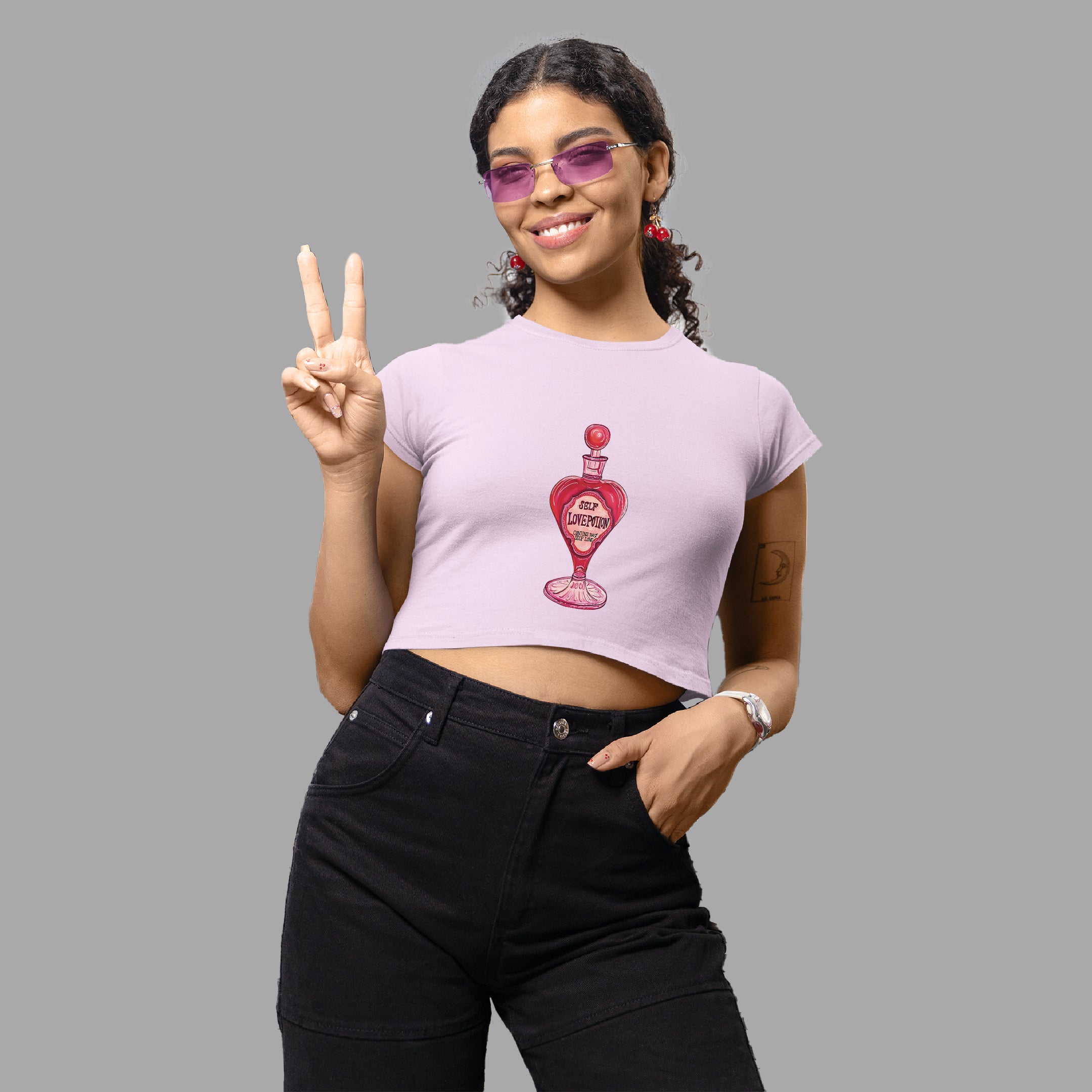 Astryx Women’s Self Love Crop Top